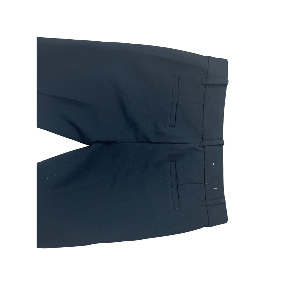 Ann Taylor Devin Fit Navy Blue Straight Leg Trousers Pants Womens 0P Petite